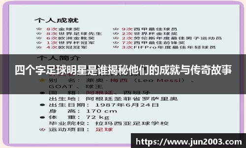 四个字足球明星是谁揭秘他们的成就与传奇故事